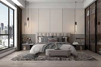 湖北现代风格-卧室