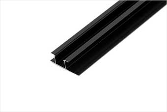 湖北航空纤维墙咔铝合金带灯中条（哑黑氧化）