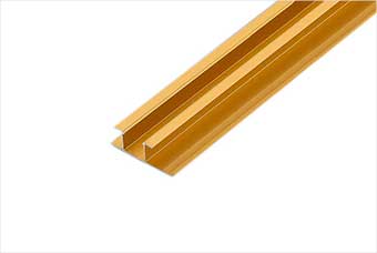 湖北航空纤维墙咔铝合金带灯中条（钛金氧化）