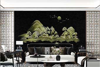 湖北森佰汇航空纤维墙咔(湖光山色)